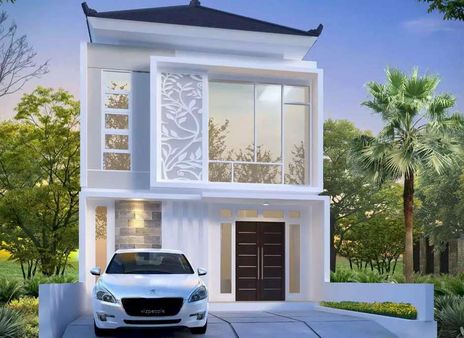 Rumah 2 lantai mewah spek bata merah luas 124 meter cuma 850 juta