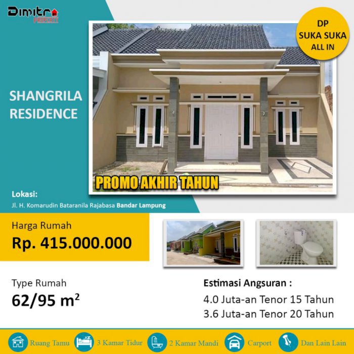 Perumahan mewah di bataranila rajabasa  lokasi sangat strategis