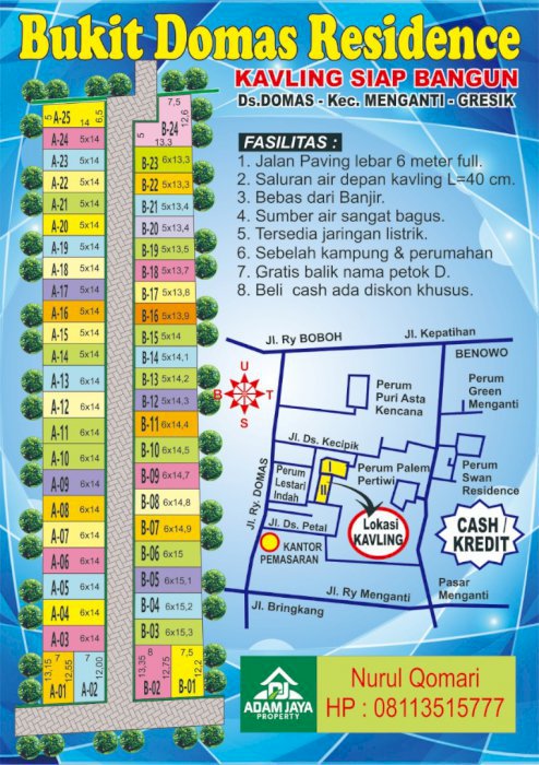 Tanah Kavling Dataran Tinggi Siap Bangun