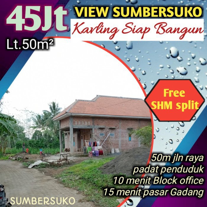 TANAH KAVLING SIAP BANGUN, FREE SHM SPLIT RP 45 JUTA (bisa dicicil.......)