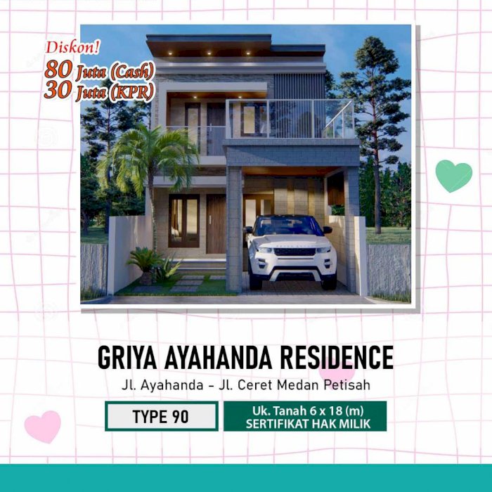 GRIYA AYAHANDA RESIDENCE. Komplek Mapan Utk pasa Sultan