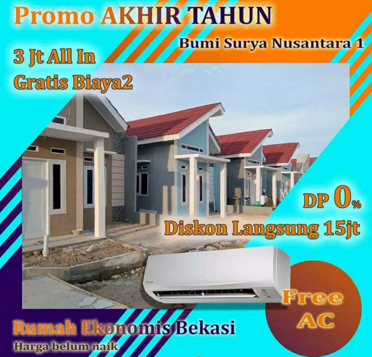 Rumah Nyaman Strategis bebas dari banjir Dp 0%