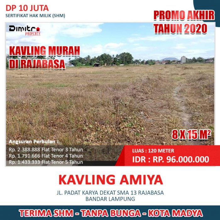 Tanah kavling viral, tersdia 3 unit lagi harga murah terima SHM