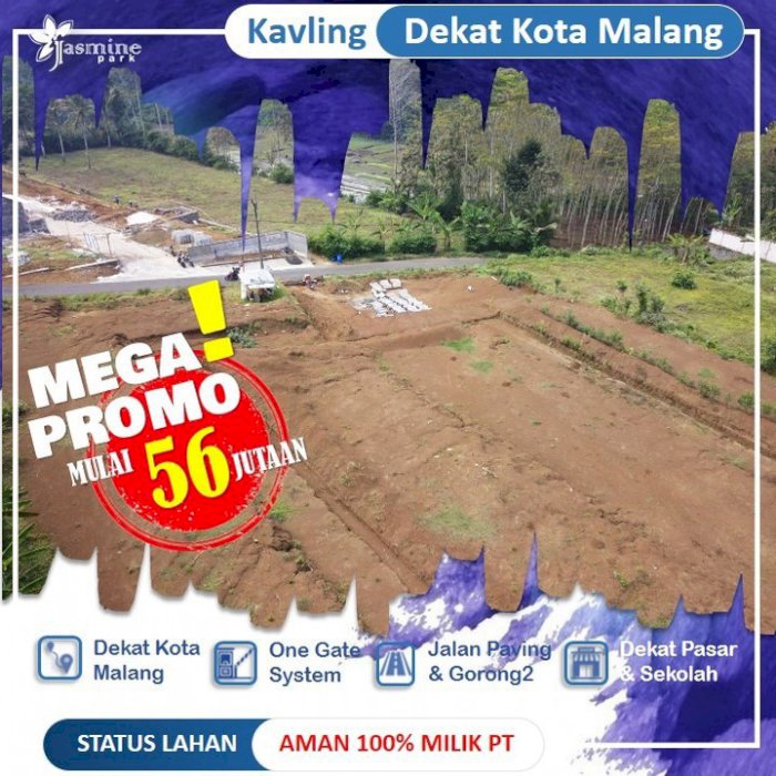 TANAH KAVLING 50 JUTAAN NUANSA VILLA DEKAT KOTA MALANG?