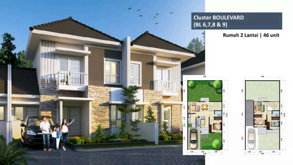 Rumah Buduran Sidoarjo Cluster Boulevard Taman Dhika