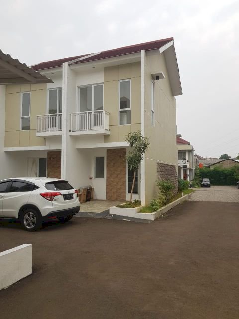 Rumah cluster desain minimalis modern di Serua Ciputat.