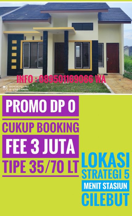 DP O Rumah Murah Di Bogor Kota Deket Stasiun