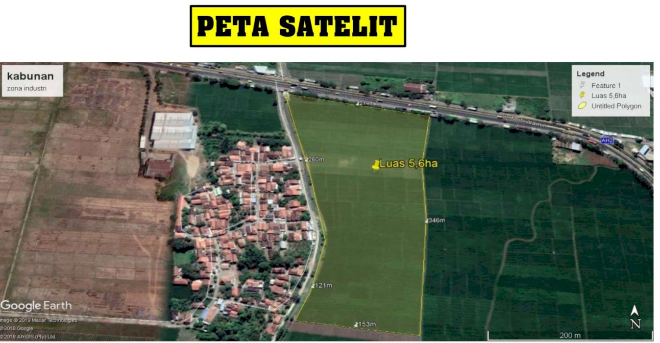 Lahan industri di jalur pantura taman pemalang