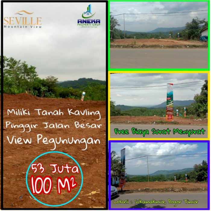 jual tanah kavlingan ,mulai 100 m