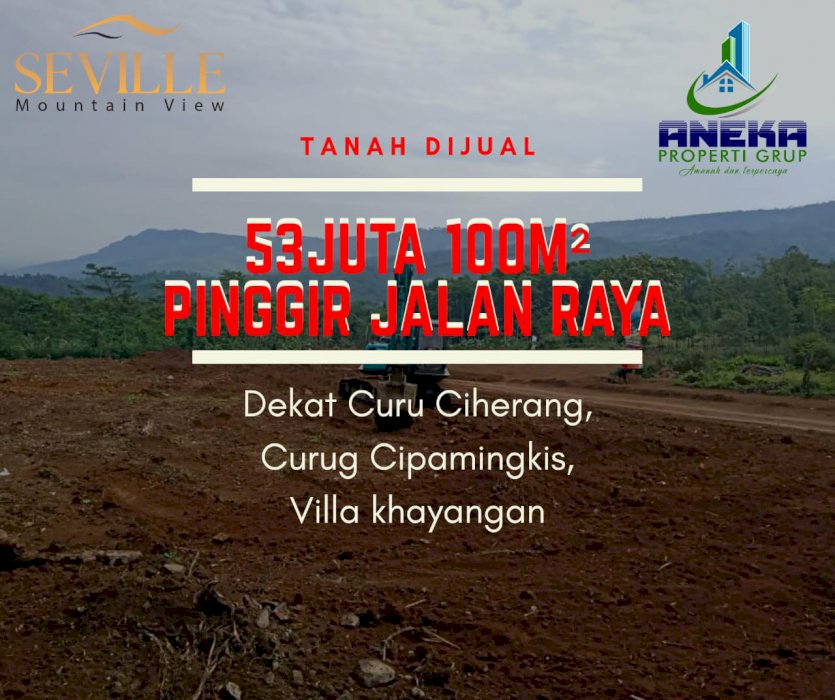 view pegunungan sejuk , di jual tanah