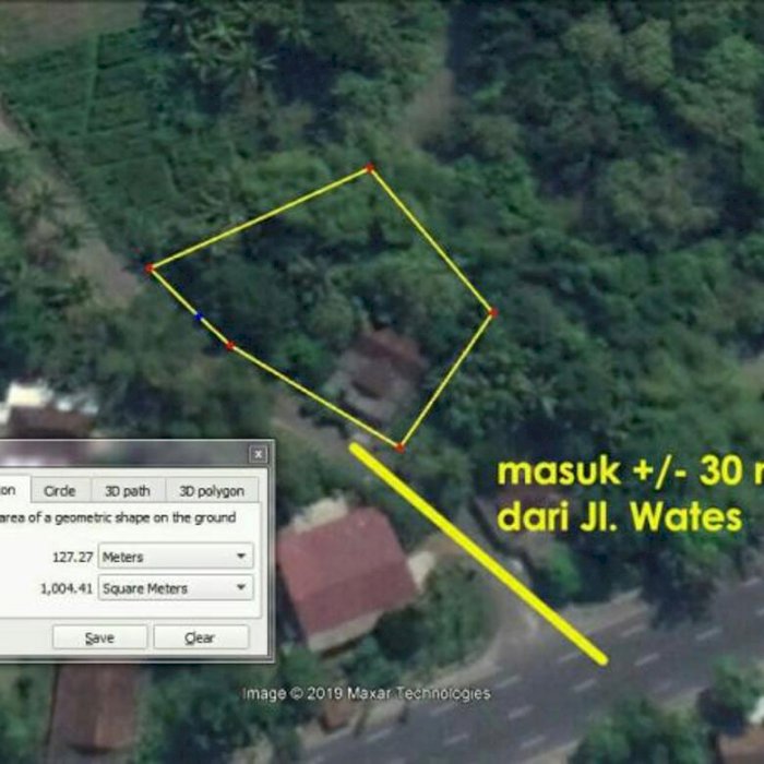 Tanah Pekarangan Jl Wates 1004 mÂ² Plus Rumah 200 mÂ²