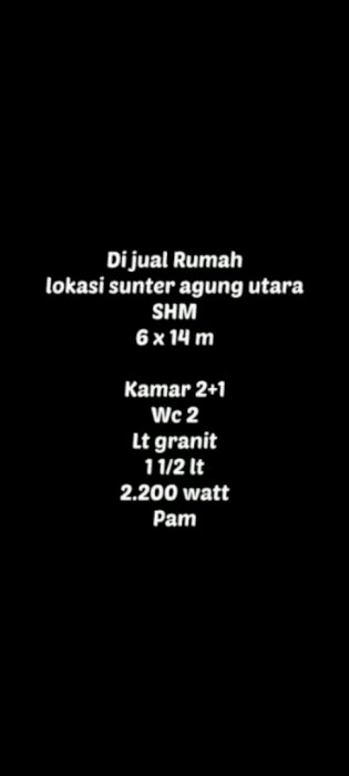 Rumah di Sunter Agung Utara