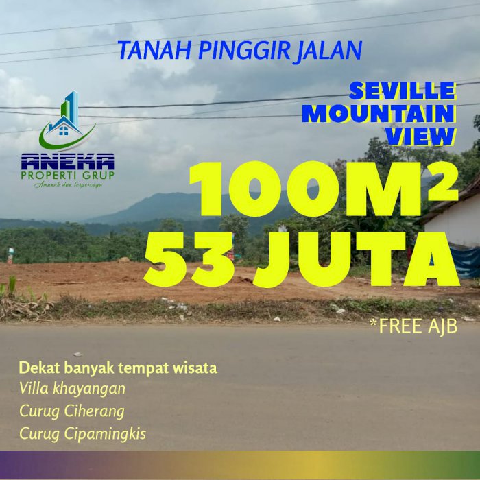 JUAL KAVLING STRATEGIS MURAH BISA DIBANGUN VILA/RUMAH PINGGIR JALAN