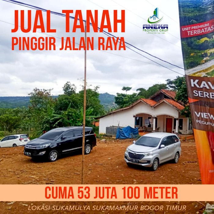 JUAL KAVLING MURAH SIAP DIBANGUN LOKASI STRATEGIS DEKAT TEMPAT WISATA