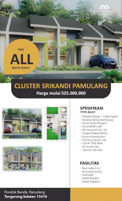 Rumah Murah 500 Jutaan Di Pamulang Tangerang Selatan
