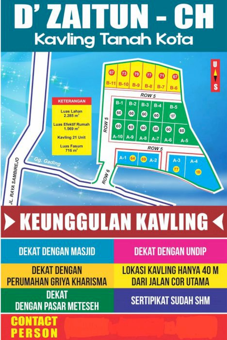 Dijual Murah Tanah Kavling  Lokasi Strategis Di Semarang, Jawa Tengah