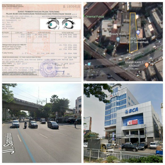 Lahan Daerah Samanhudi Pasar Baru Jakarta Pusat