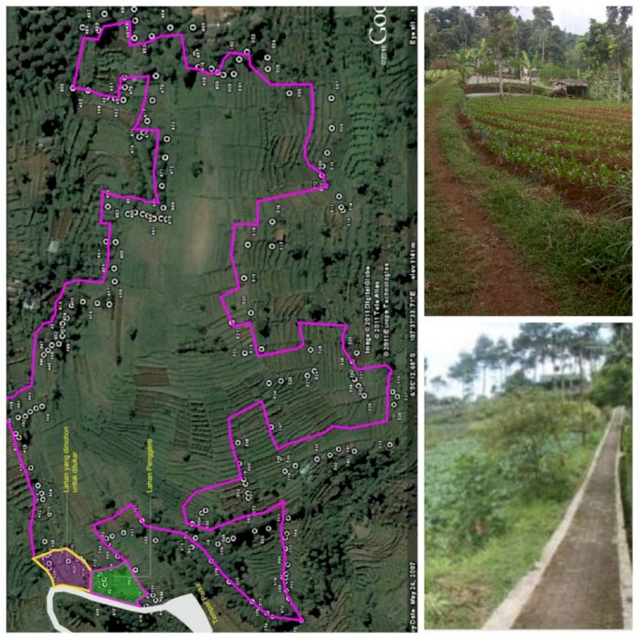 Tanah Area Punclut Lembang luas 77.840 m2