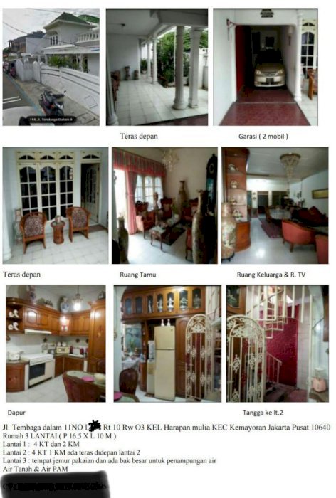 Rumah Tengah Kota Jakarta Pusat