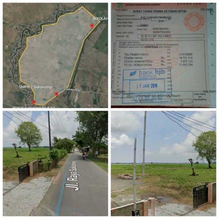 Tanah Daerah Sukatenang Bekasi Jawa Barat