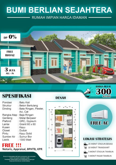 DAPATKAN SEGERA Rumah Impian Harga Idaman Bumi Berlian Sejahtera