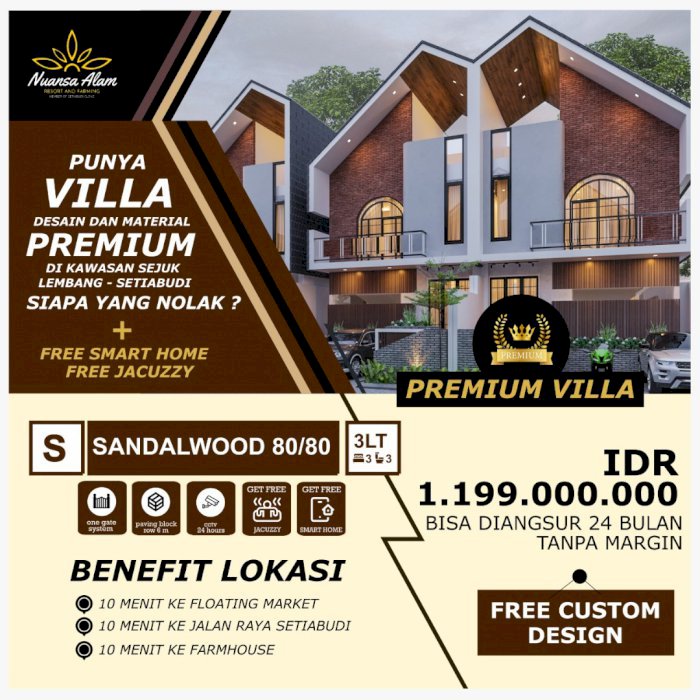  Rumah Villa Murah Strategis Bandung