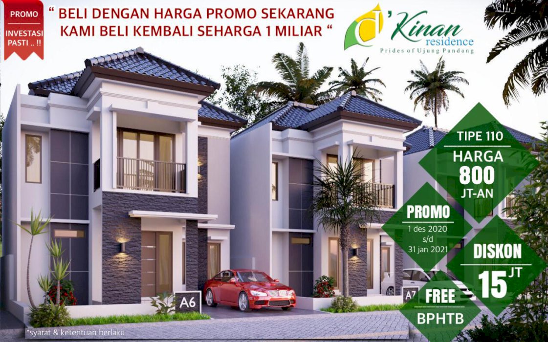 Rumah mewah dengan spesifikasi terbaik D'kinan residence