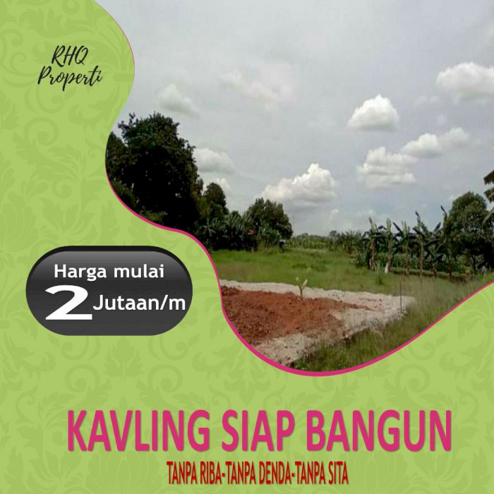 TANAH MURAH DI BEKASI DEKAT JALAN RAYA