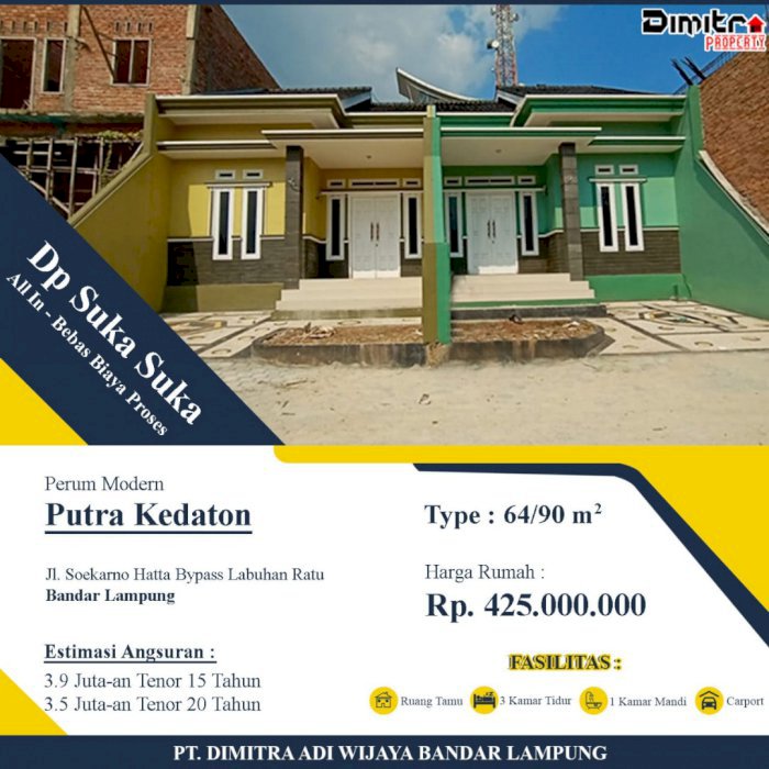 Rumah Siap huni Bandar Lampung