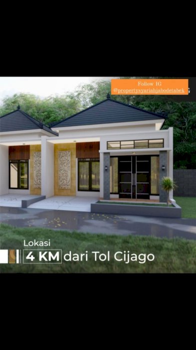 Jual Rumah Cantik Nuansa Bali di Depok Dekat Tol Cijago & Tol Cibubur