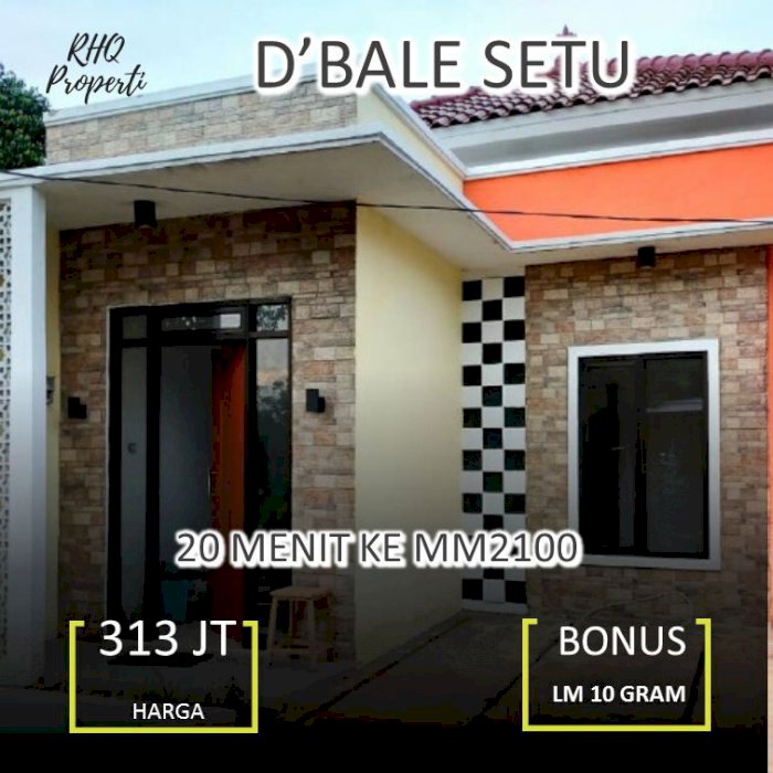 Dijual rumah disetu, Beli rumah bonus logam mulia