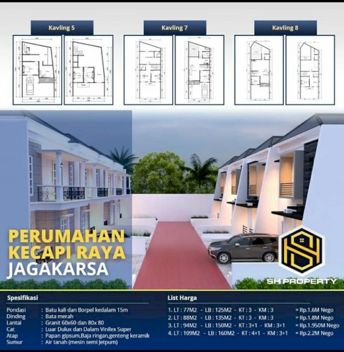 Rumah baru 2 lantai cluster dkt ragunan di jagakarsa jaksel