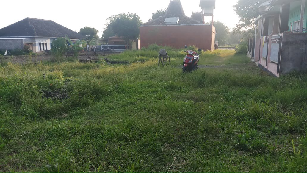 Tanah kavling 2 unit jejer di utara pasar cebongan