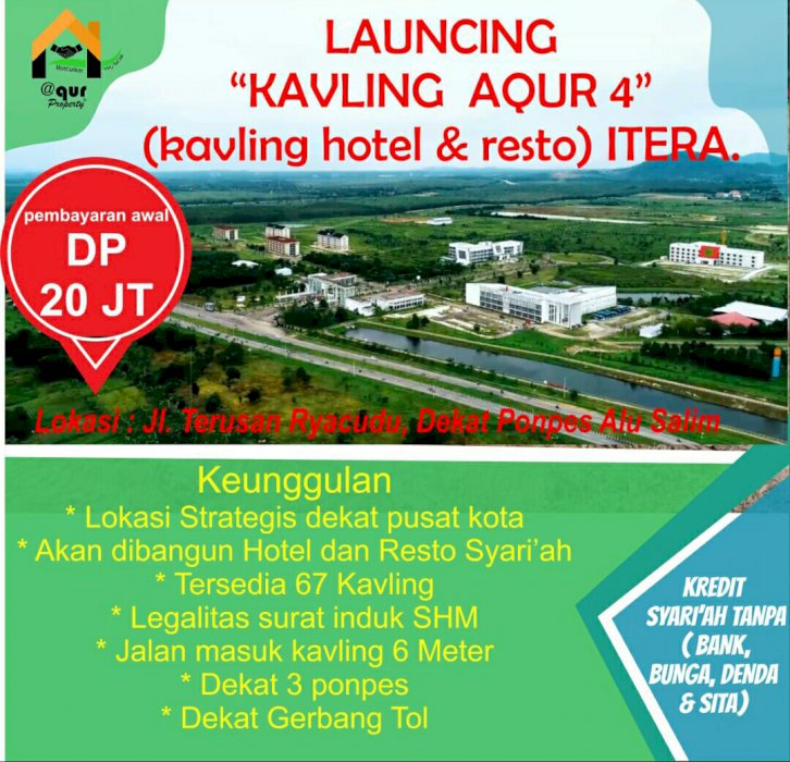 Tanah kapling murah cafe dan resto itera