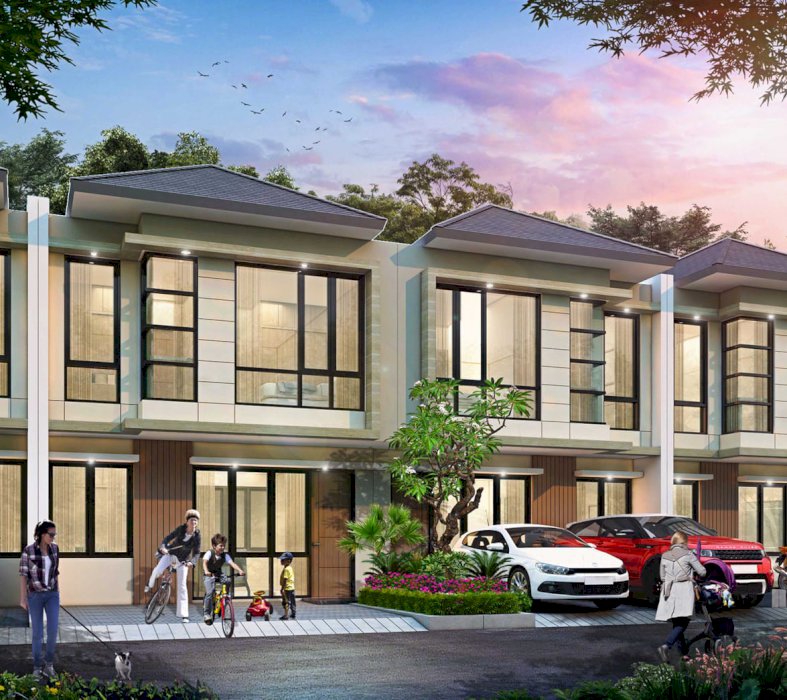 Rumah Mewah 2 Lantai Akses lsg ke jalan utama.. Townhouse Exlusive