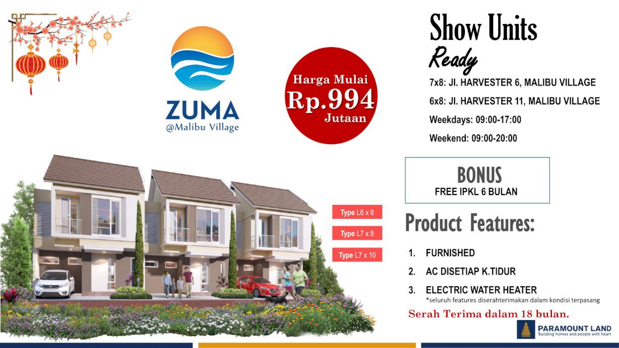  ZUMA@MalibuVillage by *Paramount Land* di Gading Serpong
