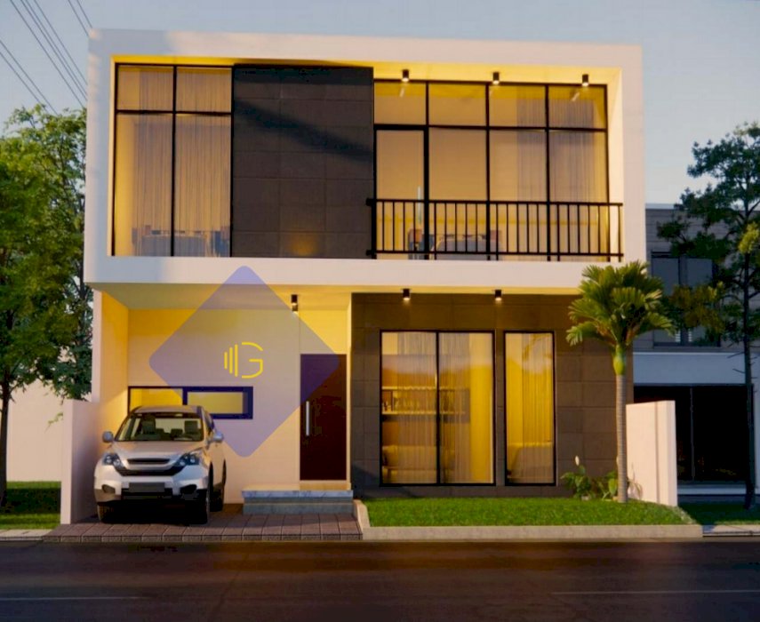 Rumah 2lantai dgn konsep minimalis modern townhouse Kalisari Jaktim