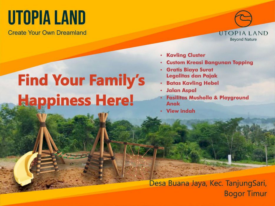 Tanah kavling murah di Bogor dekat dengan kawasan wisata