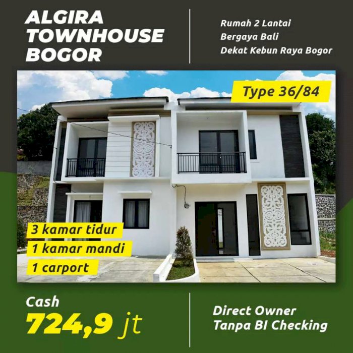 Rumah Townhouse 2 Lantai Kota Bogor