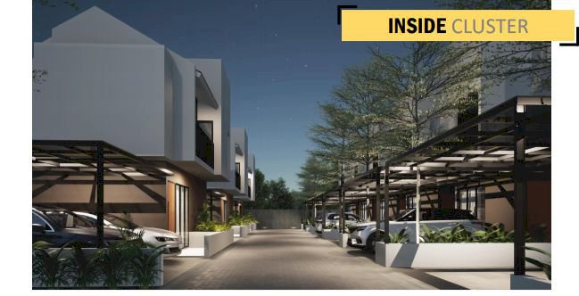 CLUSTER DUA LANTAI DEKAT KE JALAN RAYA PONDOK AREN LOKASI STRATEGIS