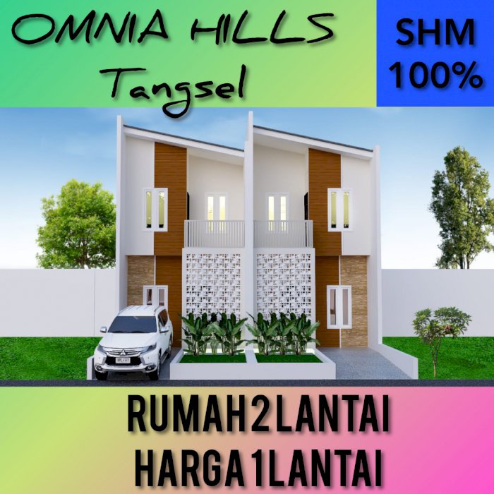 Hunian Minimalis Modern 2 Lantai dalam bebas Custom Pamulang
