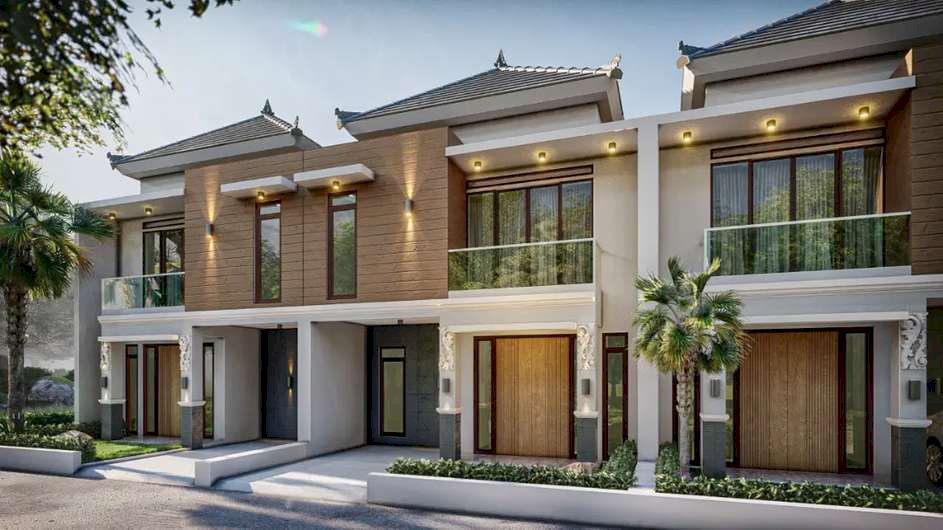 Rumah 2 Lantai Bernuansa Bali 700 Jutaan Dekat Tol Cimanggis Strategis