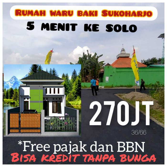 Komplek Rumah Muslim Jalan sudah Di Aspal Lokasi Baki 5 Mit Ke Solo