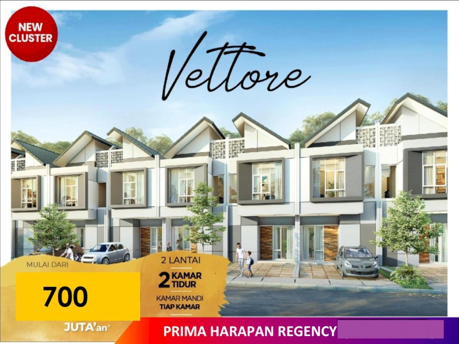 Rumah Paling Beken se Bekasi: Vettore PHR Cicilan 4 Jtan Kepoin Yukkk
