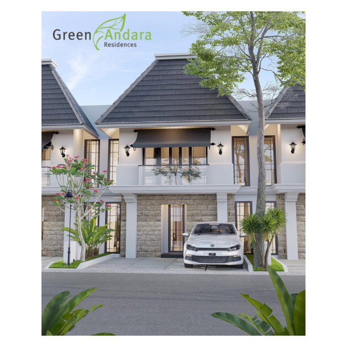Rumah Dan cluster baru di komplek Green Andara Residence Pondok Labu