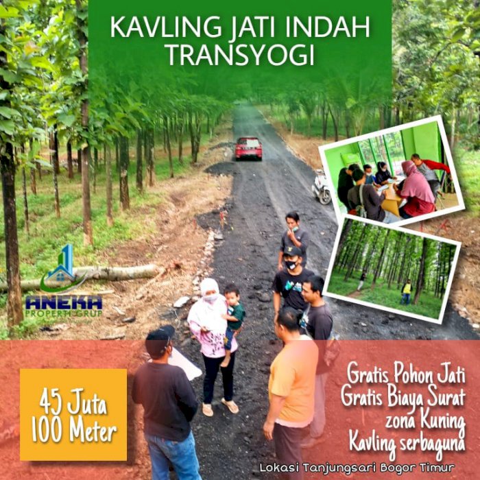 KAVLING SIAP BANGUN VIEW PEGUNUNGAN BONUS POHON JATI FREE PERAWATAN