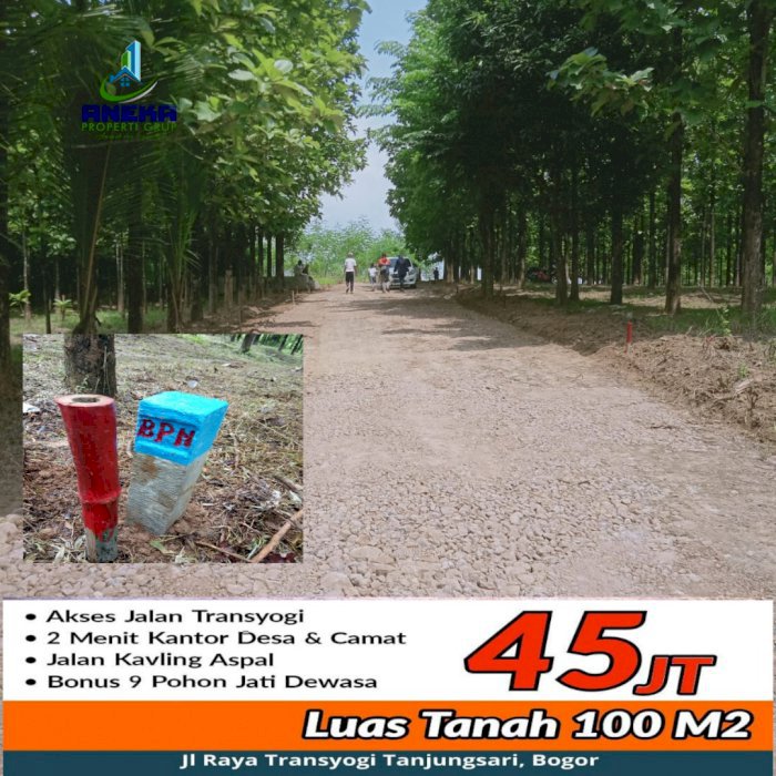 KAVLING JATI INDAH LOKASI PINGGIR JALAN BESAR TRANSYOGI