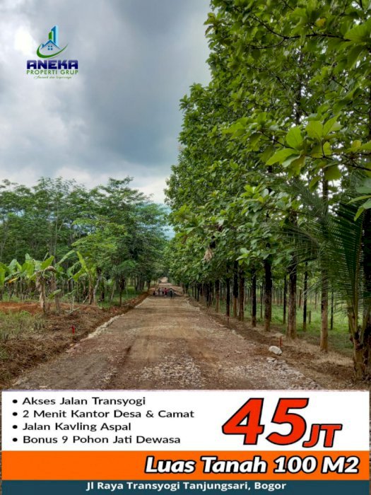 TANAH MURAH DI BOGOR VIEW PEGUNUNGAN