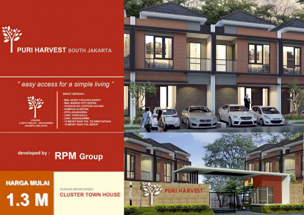 Dijual Cepat Rumah Promo  Primary 2 Lantai, di Puri Harvest South, Jakarta