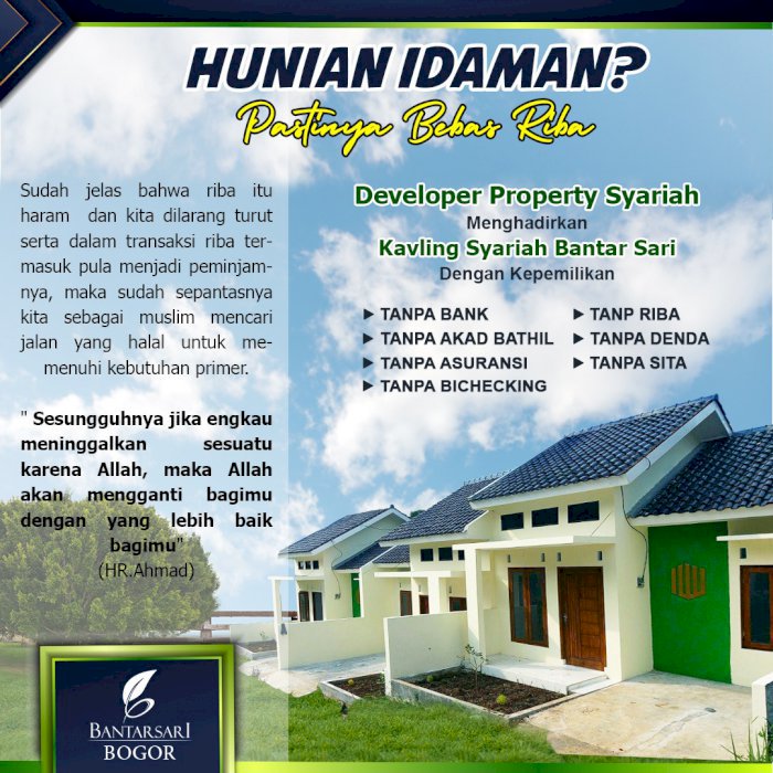 KAVLING SIAP BANGUN MURAH DI BOGOR